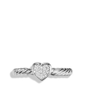 Authentic David Yurman cable heart ring